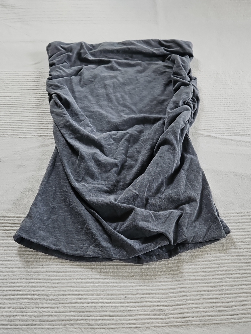 Sundry Charcoal Gray Ruched Tube Tank